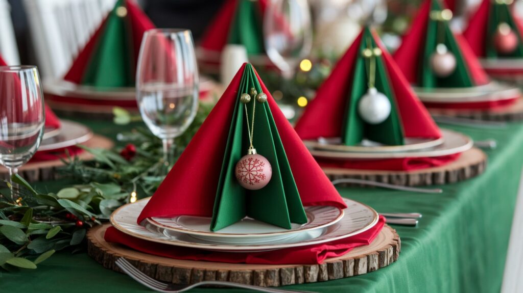 Christmas Table Decorations - DIY Ornament Place Cards