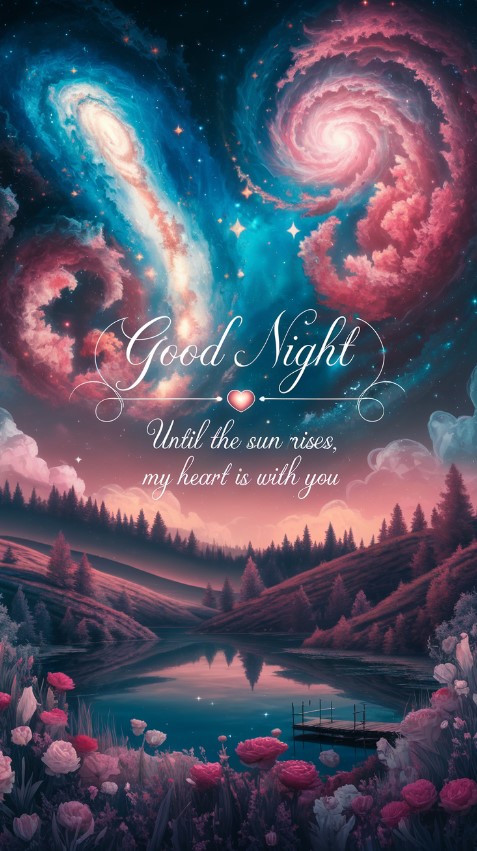 Good Night - Until the sun rises, my heart is with you