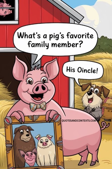 What’s a pig’s favorite family member